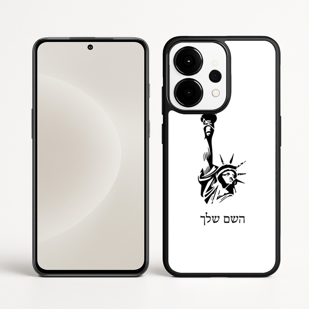 כיסוי בעיצוב אישי עם השם שלך לדגם - OnePlus 15 בעיצוב פסל החירות