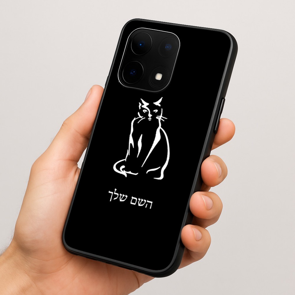 כיסוי בעיצוב אישי עם השם שלך לדגם - OnePlus 15 בעיצוב חתול