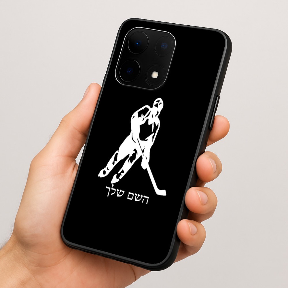 כיסוי בעיצוב אישי עם השם שלך לדגם - OnePlus 15 בעיצוב שחקן הוקי