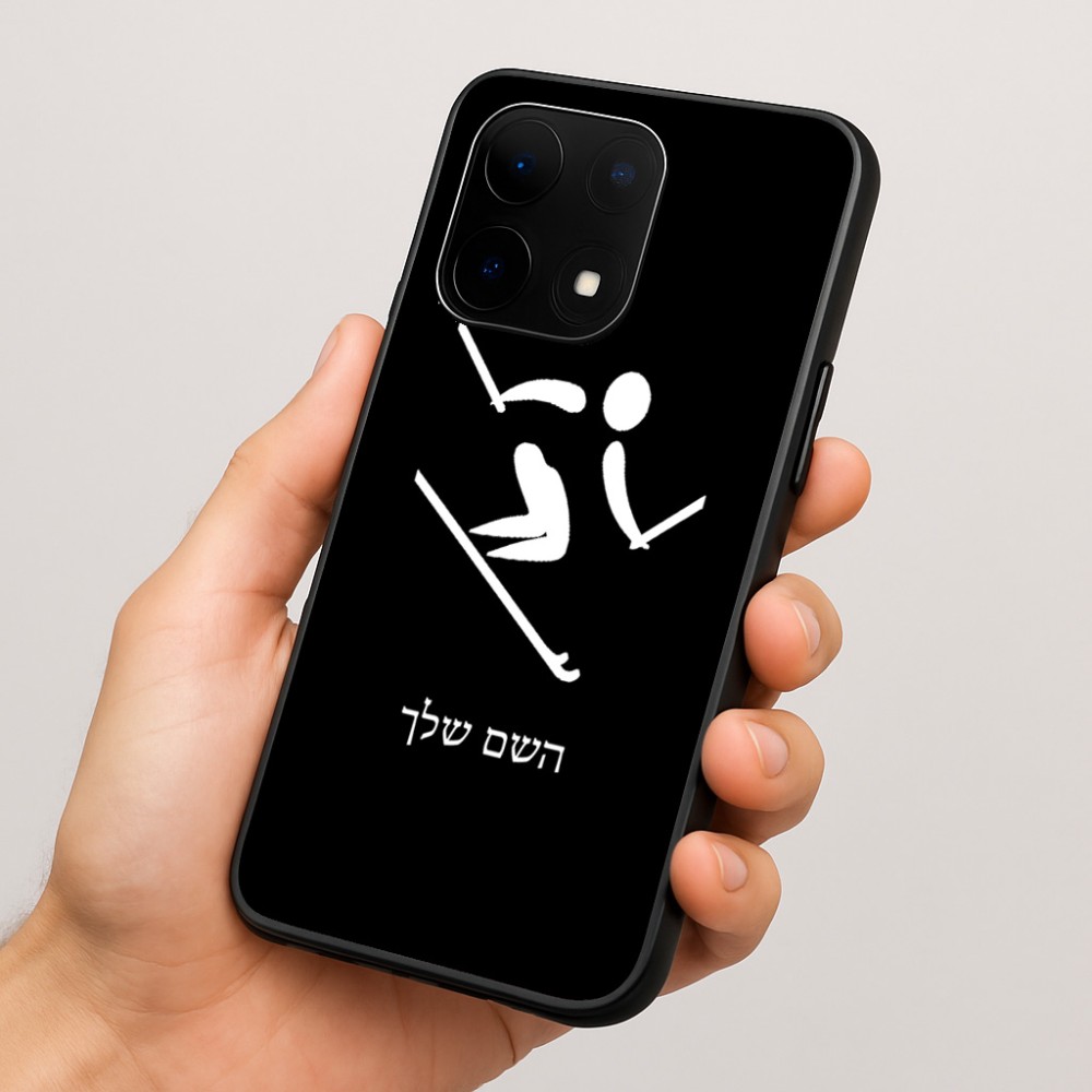 כיסוי בעיצוב אישי עם השם שלך לדגם - OnePlus 15 בעיצוב סקי אולימפי