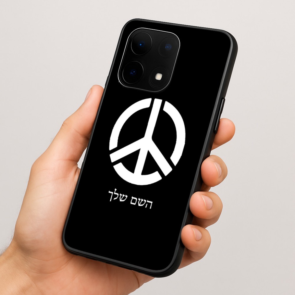 כיסוי בעיצוב אישי עם השם שלך לדגם - OnePlus 15 בעיצוב סמל השלום