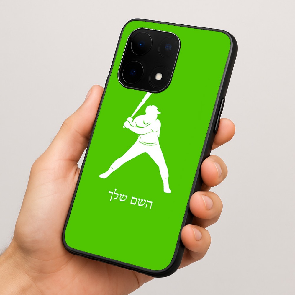 כיסוי בעיצוב אישי עם השם שלך לדגם - OnePlus 15 בעיצוב שחקן בייסבול