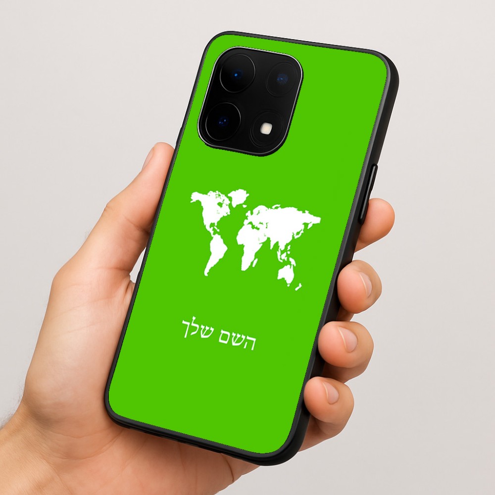 כיסוי בעיצוב אישי עם השם שלך לדגם - OnePlus 15 בעיצוב מפת העולם