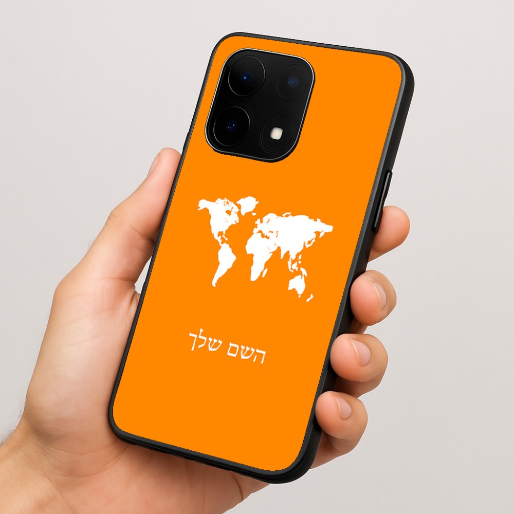 כיסוי בעיצוב אישי עם השם שלך לדגם - OnePlus 15 בעיצוב מפת העולם