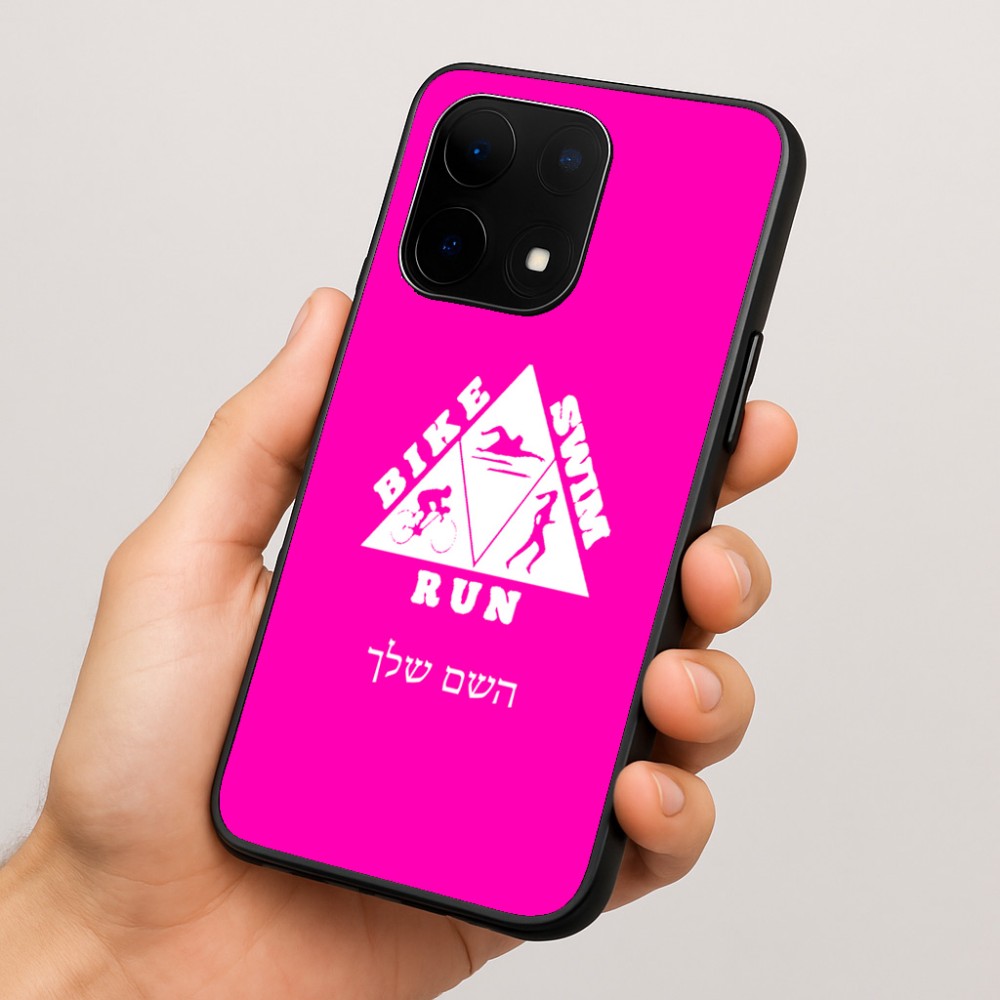 כיסוי בעיצוב אישי עם השם שלך לדגם - OnePlus 15 בעיצוב טריאתלון