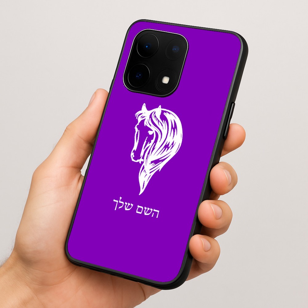 כיסוי בעיצוב אישי עם השם שלך לדגם - OnePlus 15 בעיצוב ראש סוס