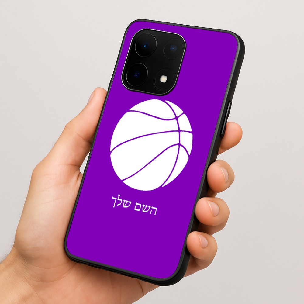 כיסוי בעיצוב אישי עם השם שלך לדגם - OnePlus 15 בעיצוב כדורסל