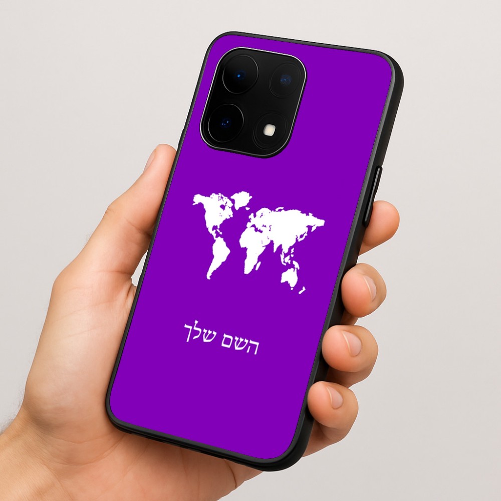 כיסוי בעיצוב אישי עם השם שלך לדגם - OnePlus 15 בעיצוב מפת העולם