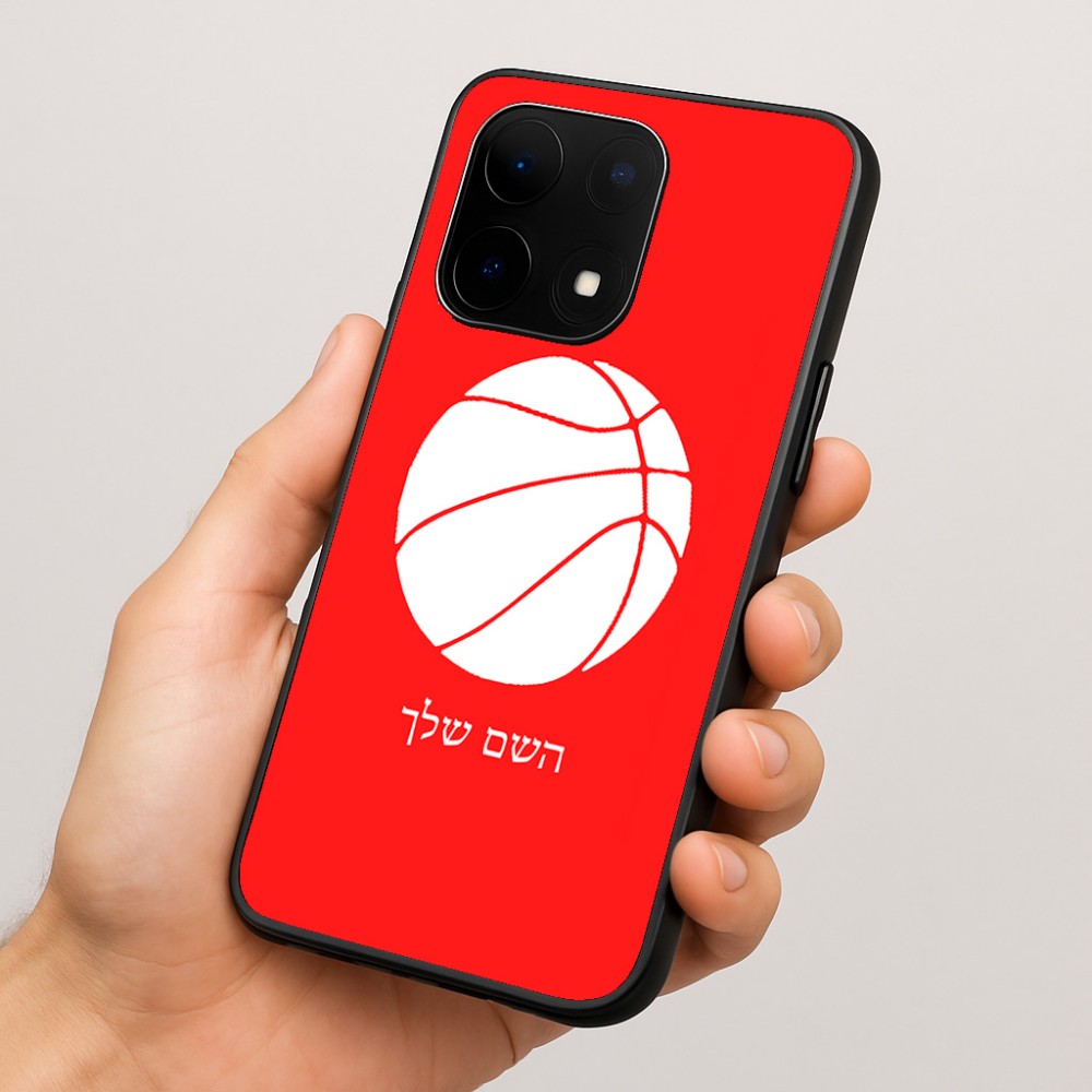 כיסוי בעיצוב אישי עם השם שלך לדגם - OnePlus 15 בעיצוב כדורסל