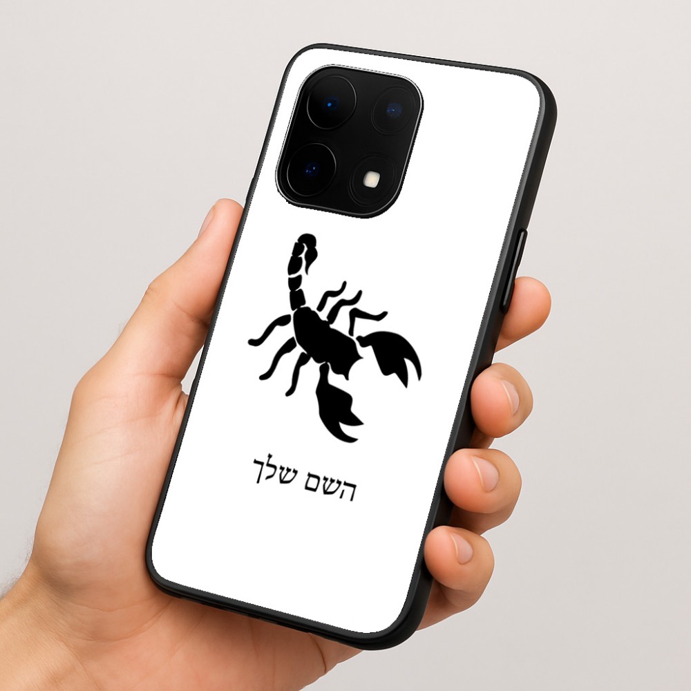 כיסוי בעיצוב אישי עם השם שלך לדגם - OnePlus 15 בעיצוב עקרב