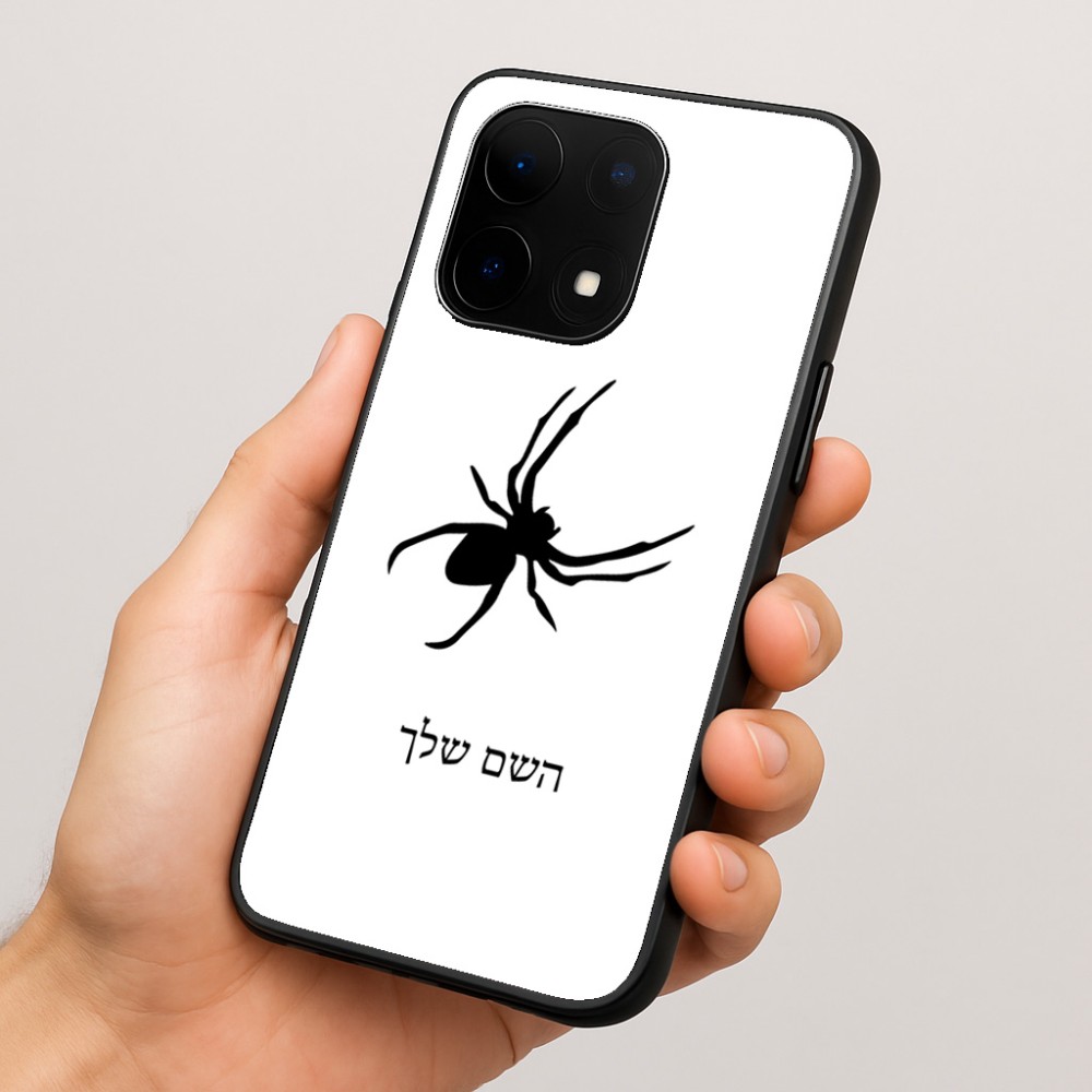 כיסוי בעיצוב אישי עם השם שלך לדגם - OnePlus 15 בעיצוב עכביש