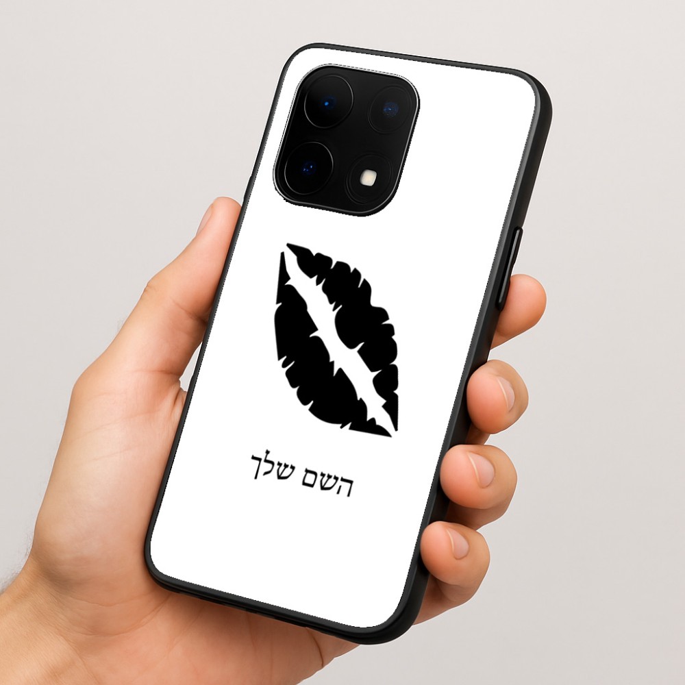 כיסוי בעיצוב אישי עם השם שלך לדגם - OnePlus 15 בעיצוב שפתיים - נשיקה