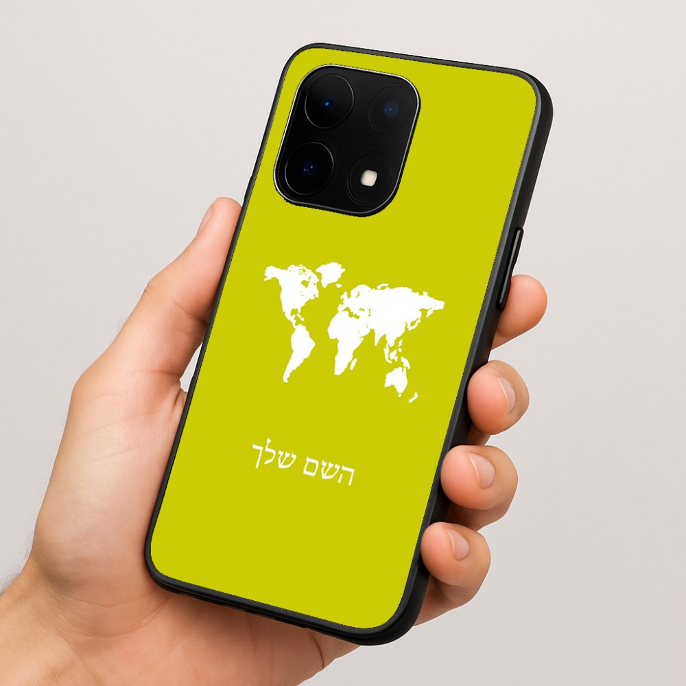כיסוי בעיצוב אישי עם השם שלך לדגם - OnePlus 15 בעיצוב מפת העולם