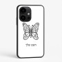 כיסוי בעיצוב אישי עם השם שלך לדגם - OnePlus 15R בעיצוב פרפר