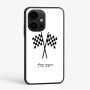 כיסוי בעיצוב אישי עם השם שלך לדגם - OnePlus 15R בעיצוב דגל המירוץ
