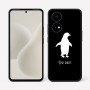 כיסוי בעיצוב אישי עם השם שלך לדגם - OnePlus 15R בעיצוב פינגווין