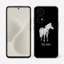 כיסוי בעיצוב אישי עם השם שלך לדגם - OnePlus 15R בעיצוב זברה