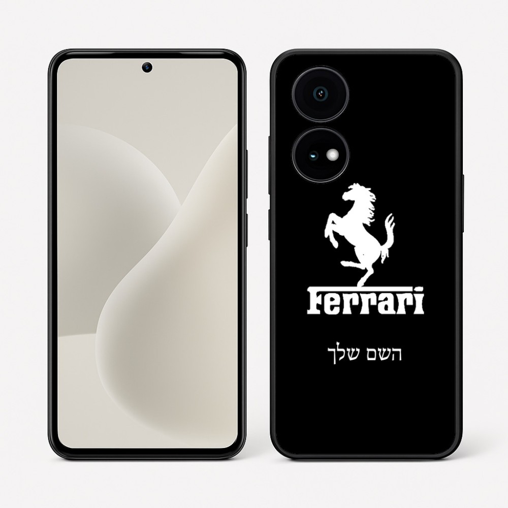 כיסוי בעיצוב אישי עם השם שלך לדגם - OnePlus 15R בעיצוב פרארי