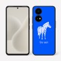 כיסוי בעיצוב אישי עם השם שלך לדגם - OnePlus 15R בעיצוב זברה