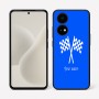 כיסוי בעיצוב אישי עם השם שלך לדגם - OnePlus 15R בעיצוב דגל המירוץ