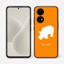כיסוי בעיצוב אישי עם השם שלך לדגם - OnePlus 15R בעיצוב קרנף