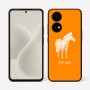 כיסוי בעיצוב אישי עם השם שלך לדגם - OnePlus 15R בעיצוב זברה