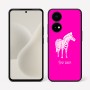 כיסוי בעיצוב אישי עם השם שלך לדגם - OnePlus 15R בעיצוב זברה