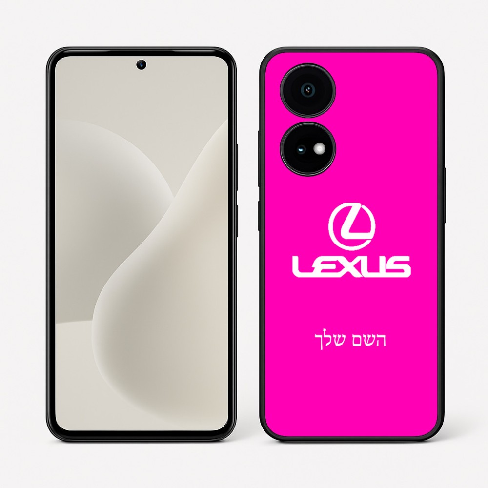 כיסוי בעיצוב אישי עם השם שלך לדגם - OnePlus 15R בעיצוב לקסוס