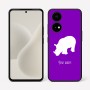 כיסוי בעיצוב אישי עם השם שלך לדגם - OnePlus 15R בעיצוב קרנף