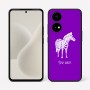 כיסוי בעיצוב אישי עם השם שלך לדגם - OnePlus 15R בעיצוב זברה