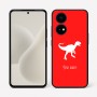 כיסוי בעיצוב אישי עם השם שלך לדגם - OnePlus 15R בעיצוב דינוזאור