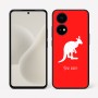 כיסוי בעיצוב אישי עם השם שלך לדגם - OnePlus 15R בעיצוב קנגורו