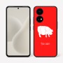 כיסוי בעיצוב אישי עם השם שלך לדגם - OnePlus 15R בעיצוב חזיר