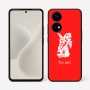 כיסוי בעיצוב אישי עם השם שלך לדגם - OnePlus 15R בעיצוב ארנב מחזיק גזר