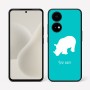 כיסוי בעיצוב אישי עם השם שלך לדגם - OnePlus 15R בעיצוב קרנף