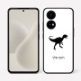 כיסוי בעיצוב אישי עם השם שלך לדגם - OnePlus 15R בעיצוב דינוזאור