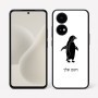 כיסוי בעיצוב אישי עם השם שלך לדגם - OnePlus 15R בעיצוב פינגווין