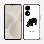 כיסוי בעיצוב אישי עם השם שלך לדגם - OnePlus 15R בעיצוב קרנף