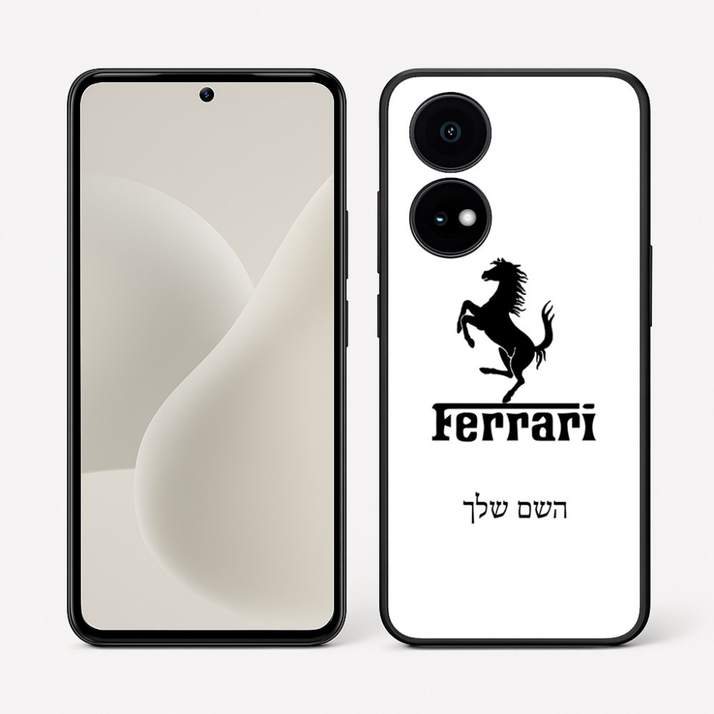 כיסוי בעיצוב אישי עם השם שלך לדגם - OnePlus 15R בעיצוב פרארי
