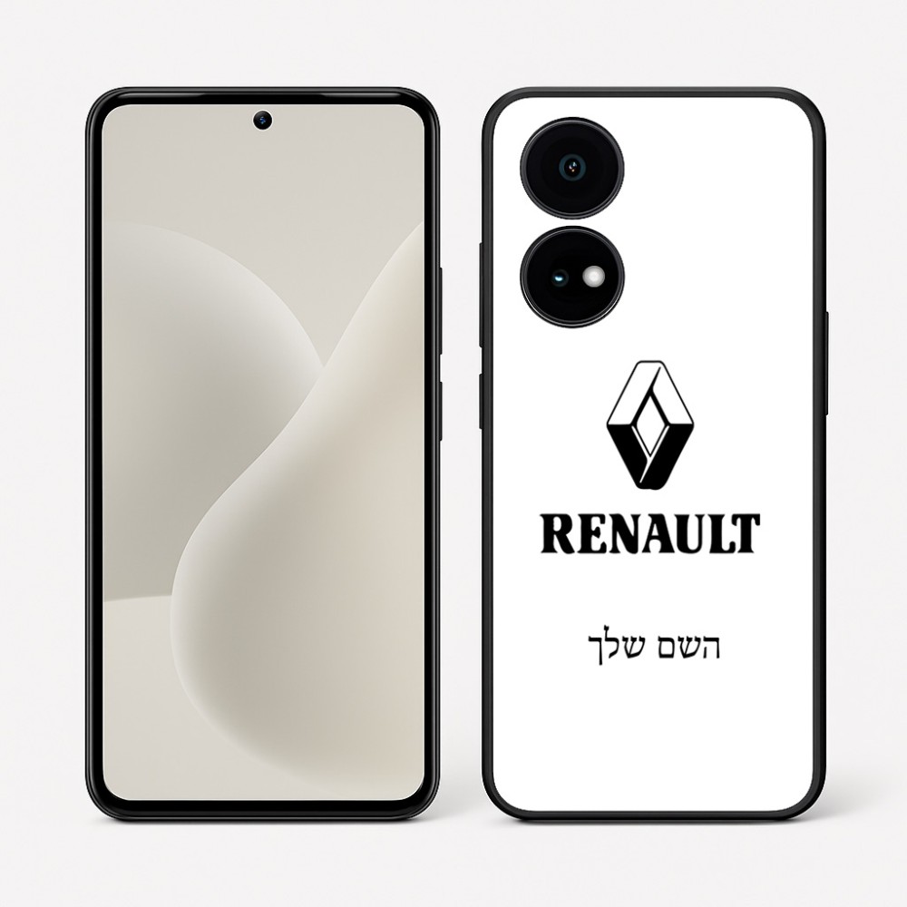 כיסוי בעיצוב אישי עם השם שלך לדגם - OnePlus 15R בעיצוב רנו