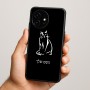 כיסוי בעיצוב אישי עם השם שלך לדגם - OnePlus 15R בעיצוב חתול