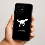 כיסוי בעיצוב אישי עם השם שלך לדגם - OnePlus 15R בעיצוב דינוזאור
