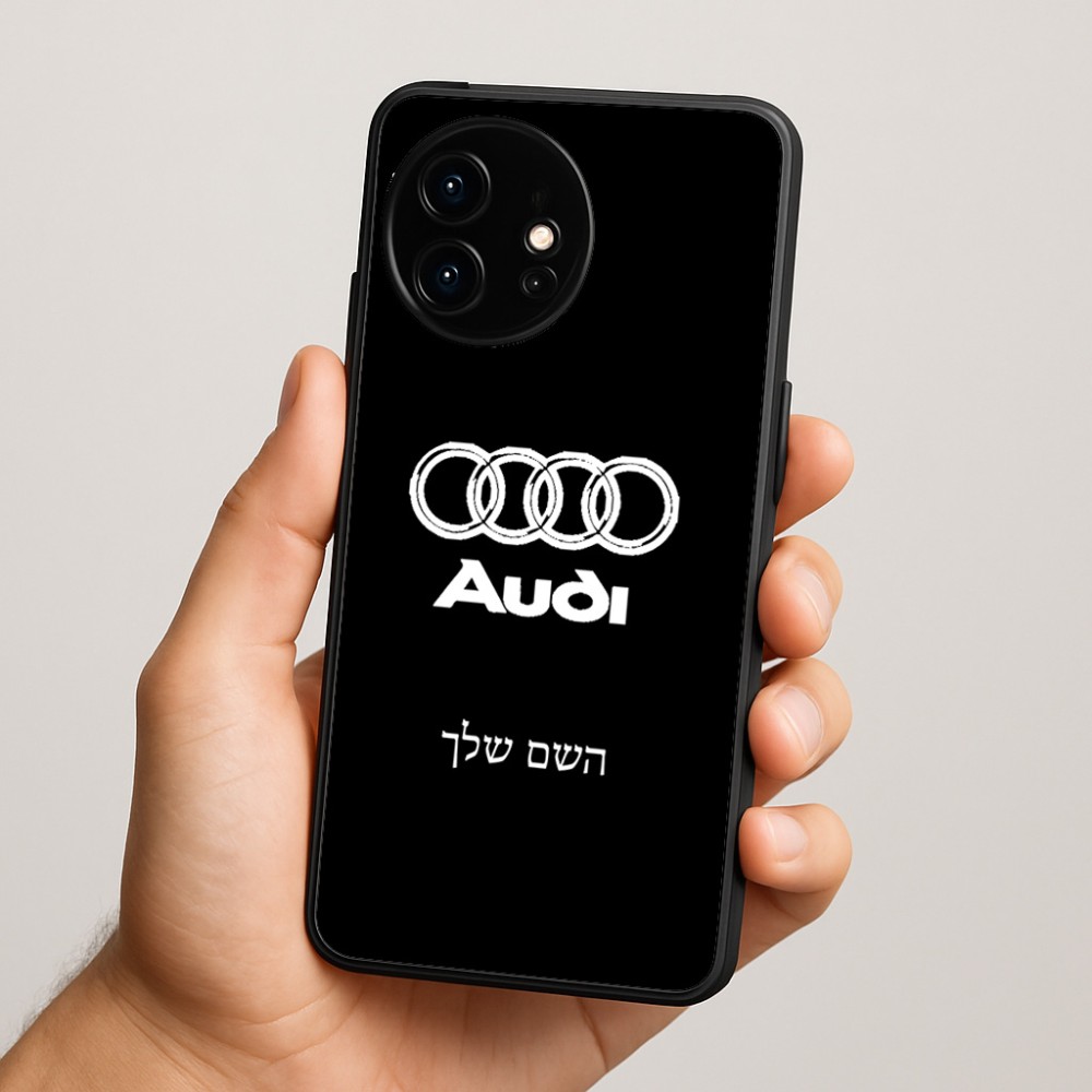 כיסוי בעיצוב אישי עם השם שלך לדגם - OnePlus 15R בעיצוב אאודי