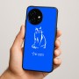 כיסוי בעיצוב אישי עם השם שלך לדגם - OnePlus 15R בעיצוב חתול