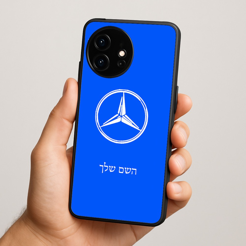 כיסוי בעיצוב אישי עם השם שלך לדגם - OnePlus 15R בעיצוב מרצדס-בנץ