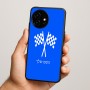 כיסוי בעיצוב אישי עם השם שלך לדגם - OnePlus 15R בעיצוב דגל המירוץ