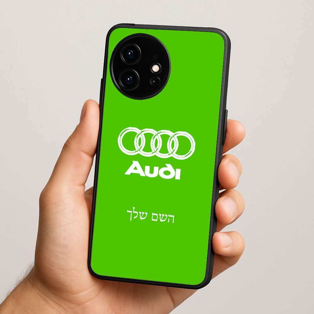 כיסוי בעיצוב אישי עם השם שלך לדגם - OnePlus 15R בעיצוב אאודי