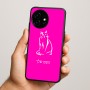 כיסוי בעיצוב אישי עם השם שלך לדגם - OnePlus 15R בעיצוב חתול