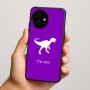 כיסוי בעיצוב אישי עם השם שלך לדגם - OnePlus 15R בעיצוב דינוזאור