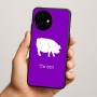 כיסוי בעיצוב אישי עם השם שלך לדגם - OnePlus 15R בעיצוב חזיר